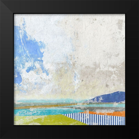 Capri Black Modern Wood Framed Art Print by Nicoll, Suzanne
