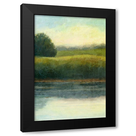 Riverbank 1 Black Modern Wood Framed Art Print by Nicoll, Suzanne