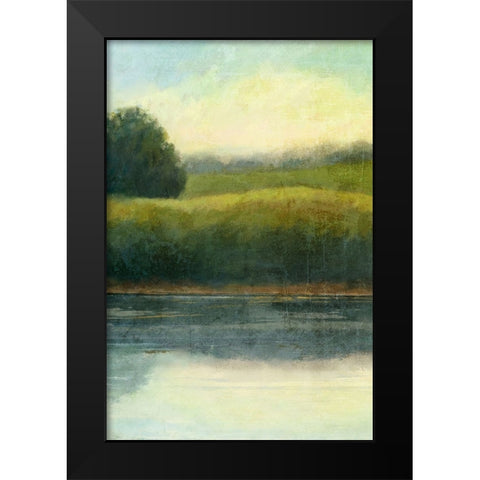 Riverbank 1 Black Modern Wood Framed Art Print by Nicoll, Suzanne