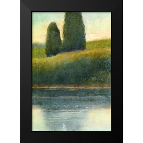 Riverbank 2 Black Modern Wood Framed Art Print by Nicoll, Suzanne