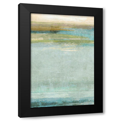 Seafoam 2 Black Modern Wood Framed Art Print with Double Matting by Nicoll, Suzanne