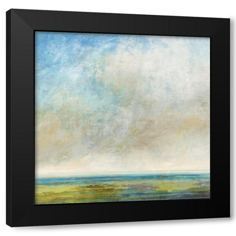 East Hamptom Black Modern Wood Framed Art Print with Double Matting by Nicoll, Suzanne