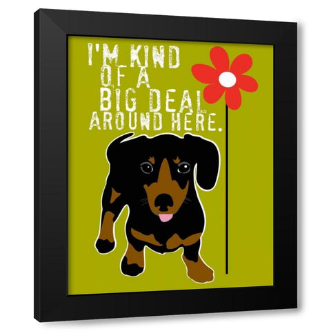 Big Deal Black Modern Wood Framed Art Print with Double Matting by Oliphant, Ginger