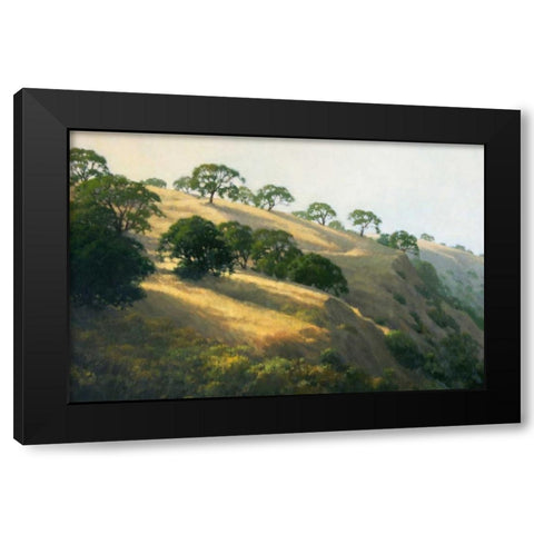 Afternoon Shadows Black Modern Wood Framed Art Print with Double Matting by Oleary, Kathy