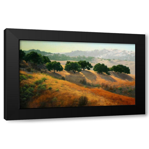Summer in the Hills Black Modern Wood Framed Art Print by OLeary, Kathy