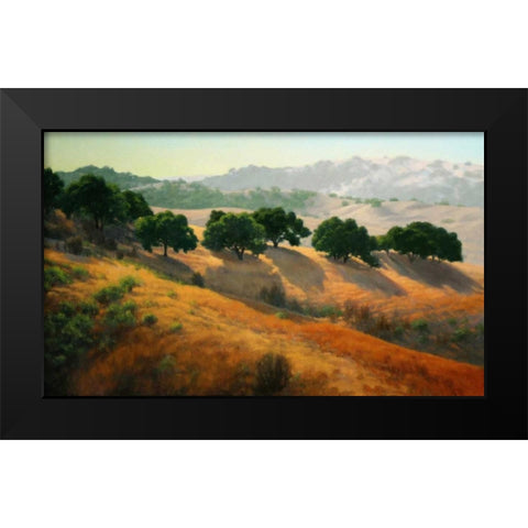 Summer in the Hills Black Modern Wood Framed Art Print by OLeary, Kathy