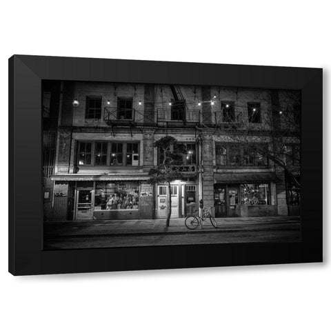 Chinatown (Victoria) Black Modern Wood Framed Art Print with Double Matting by Oldford, Tim