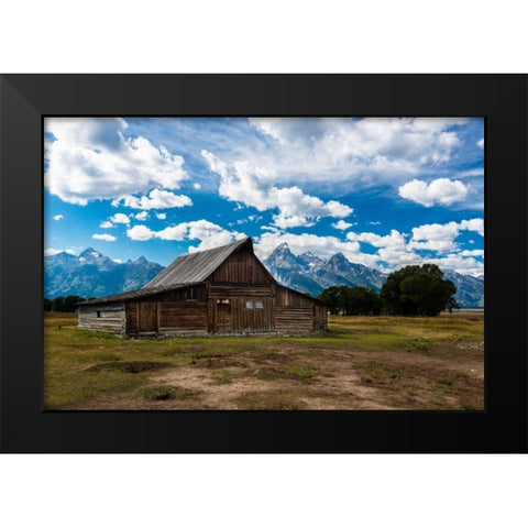 Grand Teton Barn I Black Modern Wood Framed Art Print by Oldford, Tim