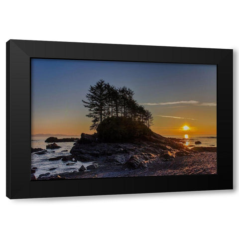 Botany Bay Sunset Black Modern Wood Framed Art Print by Oldford, Tim