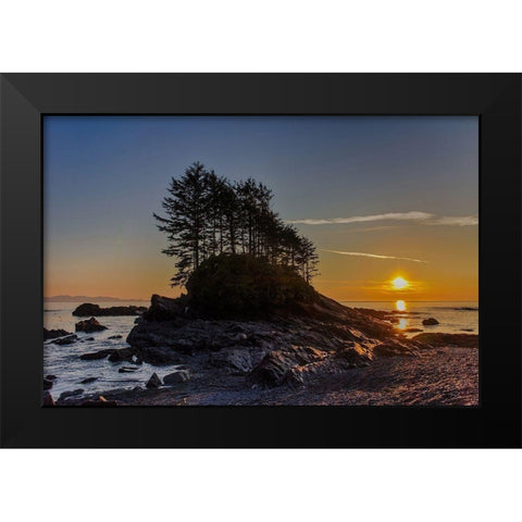 Botany Bay Sunset Black Modern Wood Framed Art Print by Oldford, Tim