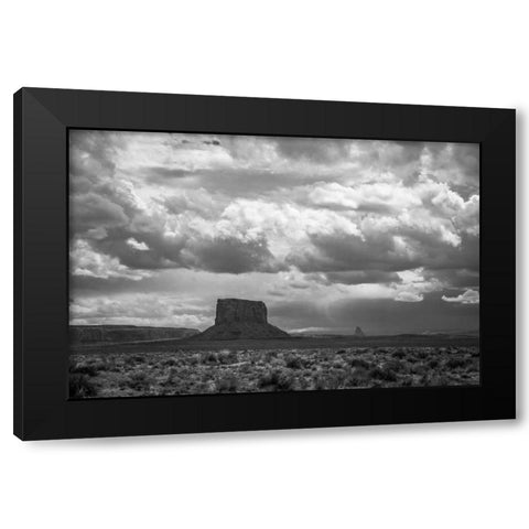 Monument Valley Black Modern Wood Framed Art Print by Oldford, Tim