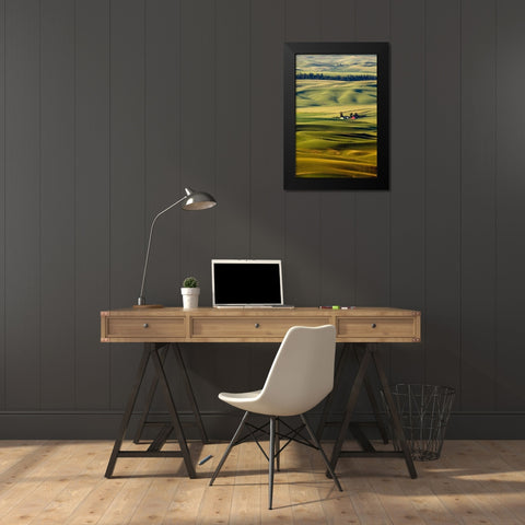 Palouse #27 Black Modern Wood Framed Art Print by ODell, Dale