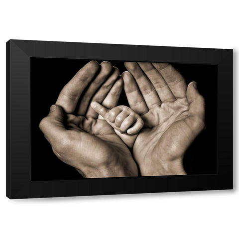 Seven Weeks Black Modern Wood Framed Art Print with Double Matting by ODell, Dale