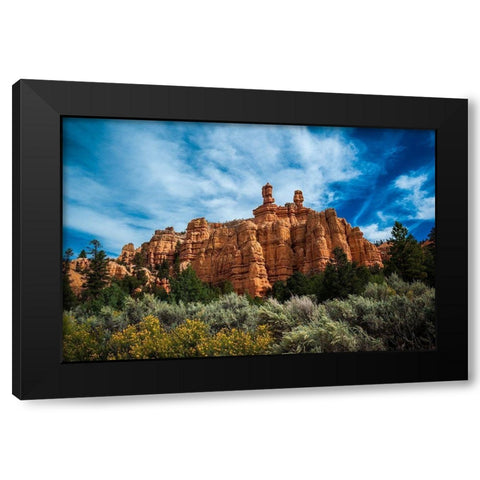 Red Canyon Black Modern Wood Framed Art Print with Double Matting by Oldford, Tim