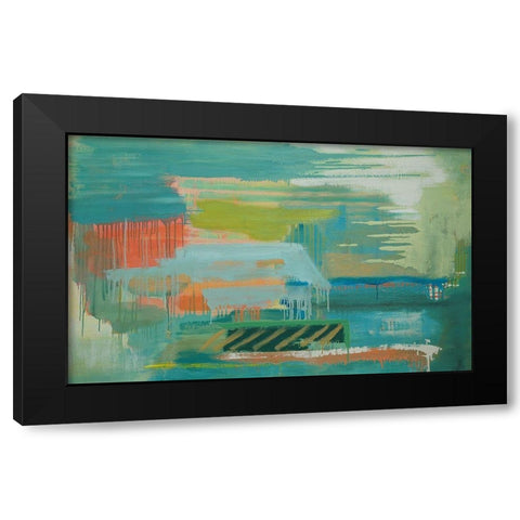 Drift Away VI Black Modern Wood Framed Art Print by ONeill, Carolyn