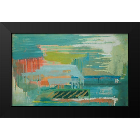 Drift Away VI Black Modern Wood Framed Art Print by ONeill, Carolyn