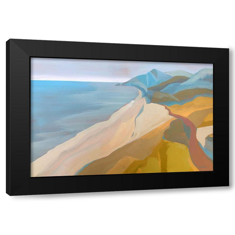Point Mugu Black Modern Wood Framed Art Print by Oswald, Pete