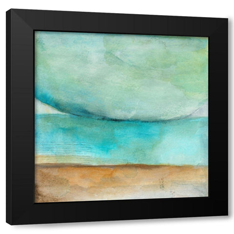Here Is the Brighter Garden Black Modern Wood Framed Art Print by Oppenheimer, Michelle