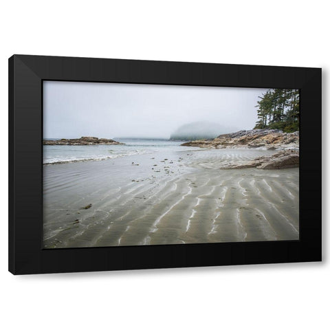 Tonquin Beach Black Modern Wood Framed Art Print with Double Matting by Oldford, Tim