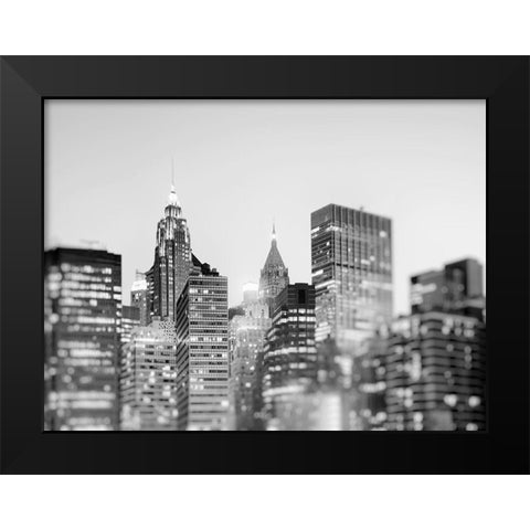 New York 3 Black Modern Wood Framed Art Print by Okula, Carina