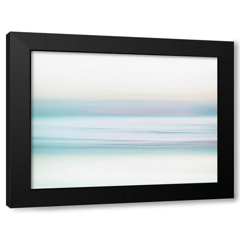Oceanscape 1 Black Modern Wood Framed Art Print with Double Matting by Okula, Carina