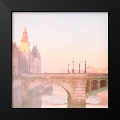 Paris Dreams 2 Black Modern Wood Framed Art Print by Okula, Carina