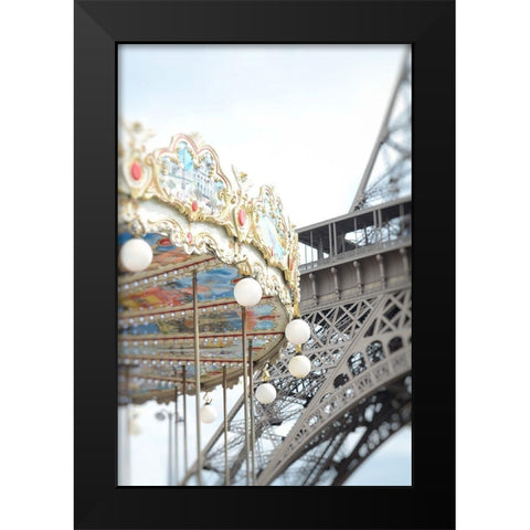 Paris Dreams 3 Black Modern Wood Framed Art Print by Okula, Carina