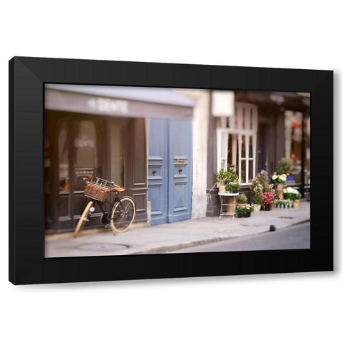 Paris Black Modern Wood Framed Art Print by Okula, Carina