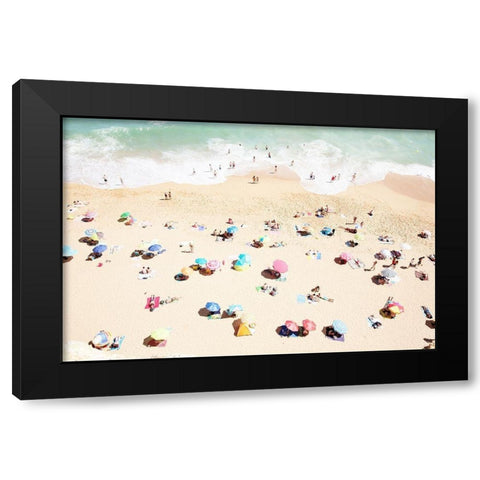 Seaside 1 Black Modern Wood Framed Art Print by Okula, Carina