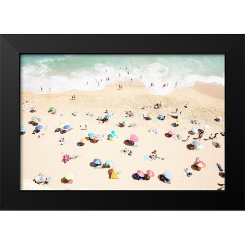Seaside 1 Black Modern Wood Framed Art Print by Okula, Carina
