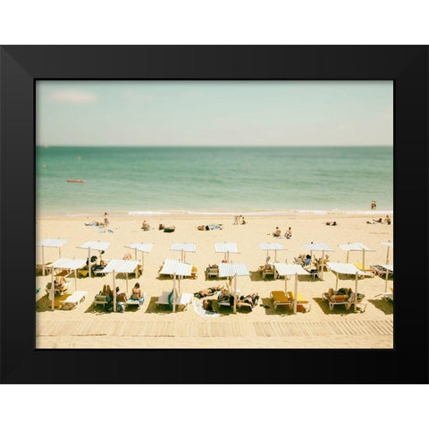 Seaside 3 Black Modern Wood Framed Art Print by Okula, Carina