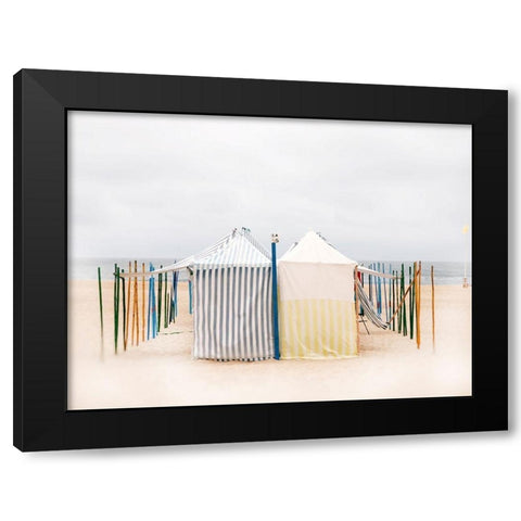 Seaside 5 Black Modern Wood Framed Art Print with Double Matting by Okula, Carina
