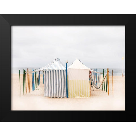 Seaside 5 Black Modern Wood Framed Art Print by Okula, Carina