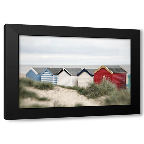 Seaside 6 Black Modern Wood Framed Art Print by Okula, Carina