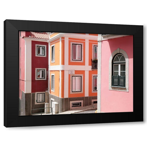 Colours of Europe No. 1 Black Modern Wood Framed Art Print by Okula, Carina