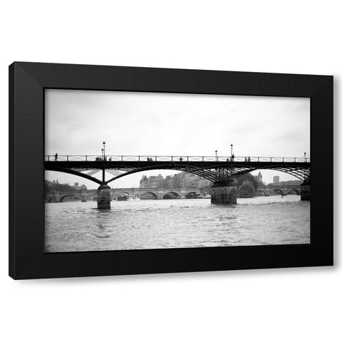 Paris No. 7 Black Modern Wood Framed Art Print by Okula, Carina