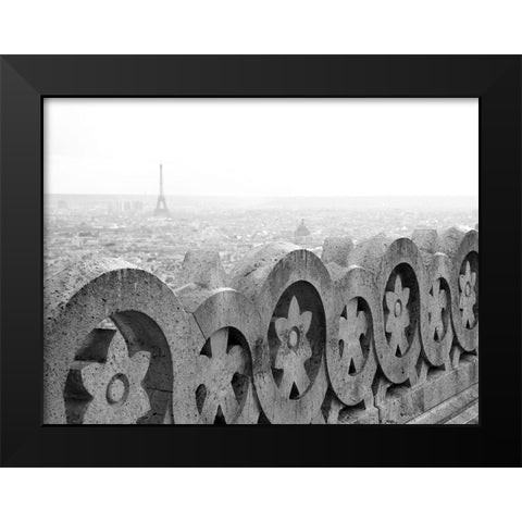 Paris No. 8 Black Modern Wood Framed Art Print by Okula, Carina