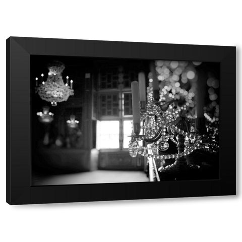 Paris Light Black Modern Wood Framed Art Print by Okula, Carina