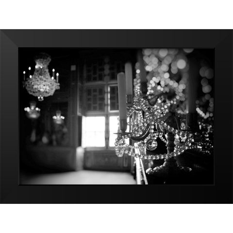 Paris Light Black Modern Wood Framed Art Print by Okula, Carina