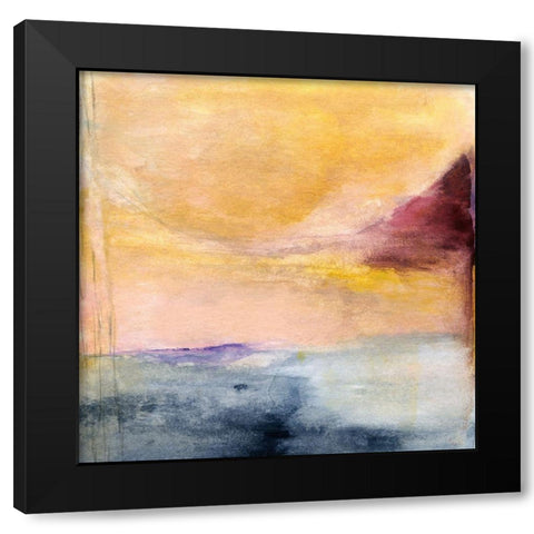 Shadowy Lake Black Modern Wood Framed Art Print by Oppenheimer, Michelle
