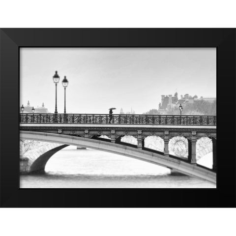 A Moment In Time Black Modern Wood Framed Art Print by Okula, Carina
