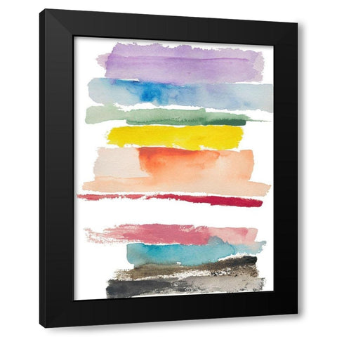 Inclusion Black Modern Wood Framed Art Print with Double Matting by Oppenheimer, Michelle