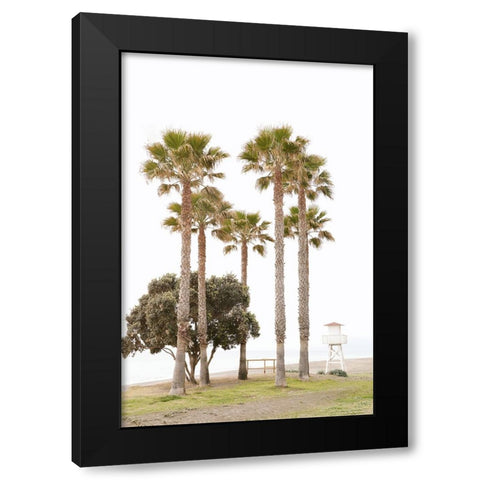 Mediterranean Mirage Black Modern Wood Framed Art Print by Okula, Carina