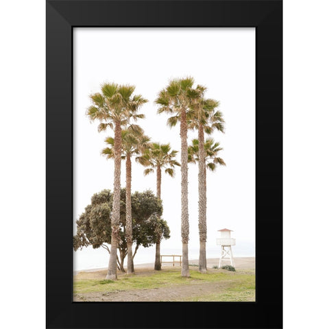 Mediterranean Mirage Black Modern Wood Framed Art Print by Okula, Carina