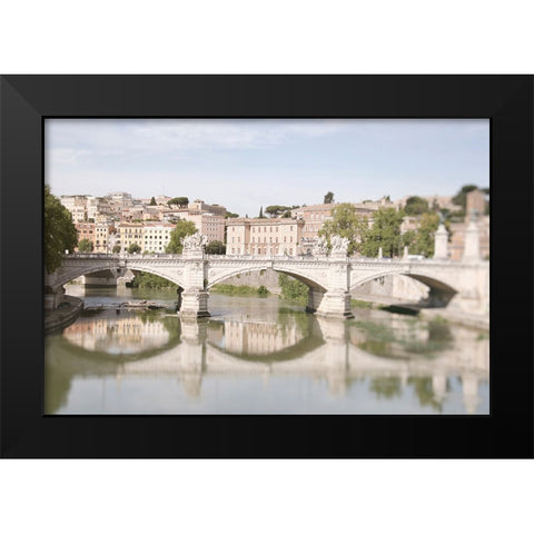 Moments in Rome by the Tiber Black Modern Wood Framed Art Print by Okula, Carina