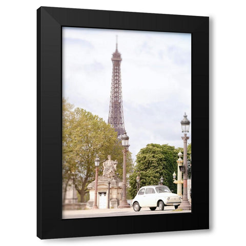 Paris Frozen in Time Black Modern Wood Framed Art Print with Double Matting by Okula, Carina