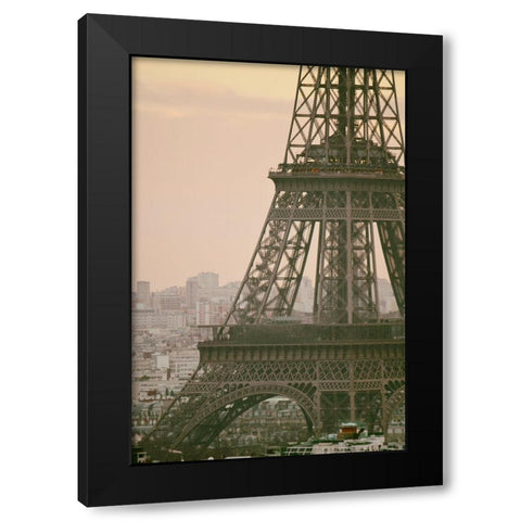 Madame Eiffel Black Modern Wood Framed Art Print with Double Matting by Okula, Carina