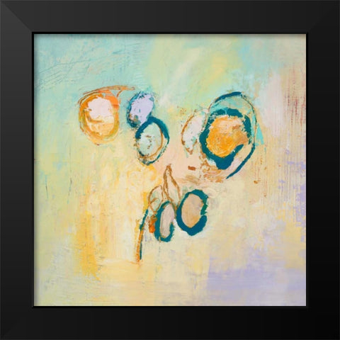 Sky Circles Black Modern Wood Framed Art Print by Pristas, Tracy Lynn