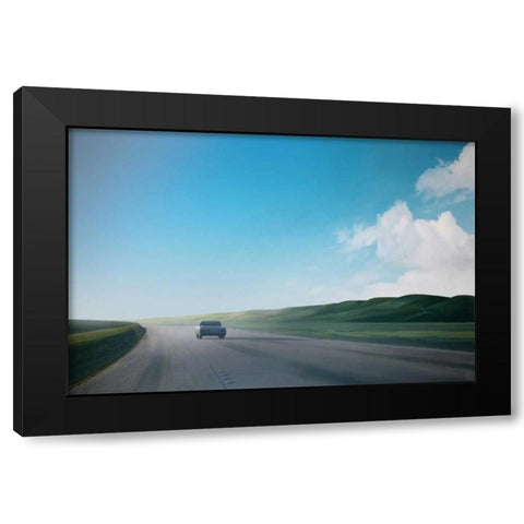California Road Chronicles - 38 Black Modern Wood Framed Art Print by Penezic, Relja