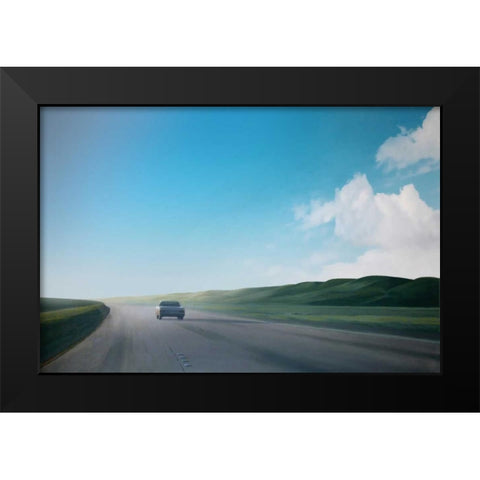 California Road Chronicles - 38 Black Modern Wood Framed Art Print by Penezic, Relja